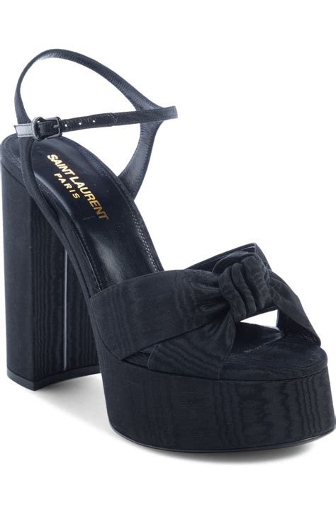 Saint Laurent Bianca Knot Platform Sandal (Women)